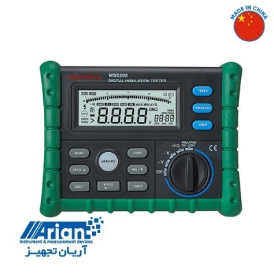 فروش ویژه تستر مقاومت عایق 2.5 کیلو ولت مستک MASTECH MS 5205